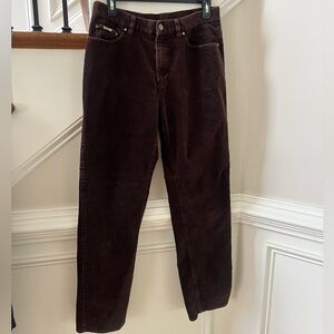 Ralph Lauren Rich Brown Corduroy Pants